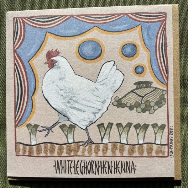 White Leghorn Hen Henna